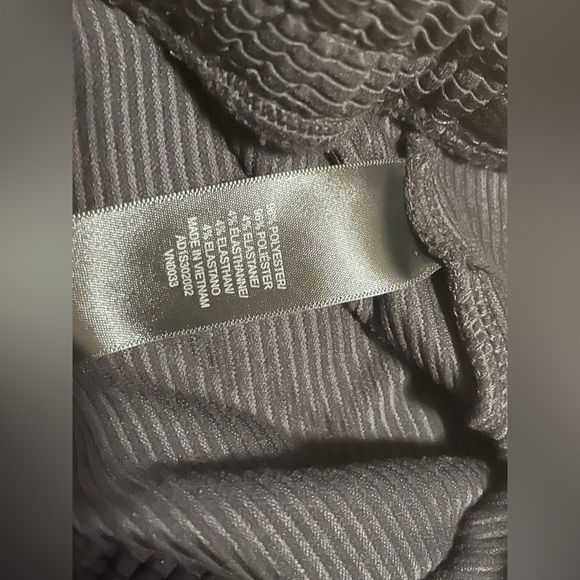 Adrianna Pappell Med Two Piece Matching Set Wide Leg Pants and Top Black Lounge - Picture 7 of 13